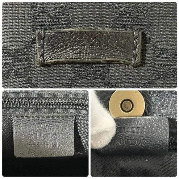 Gucci Black Monogram Messenger Bag - Picture 14 of 16
